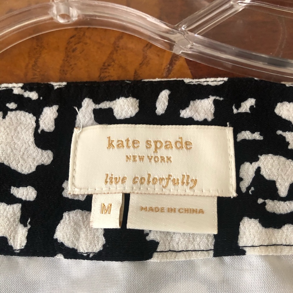 Kate Spade Sleeveless Black & White Design Top M - Picture 6 of 10